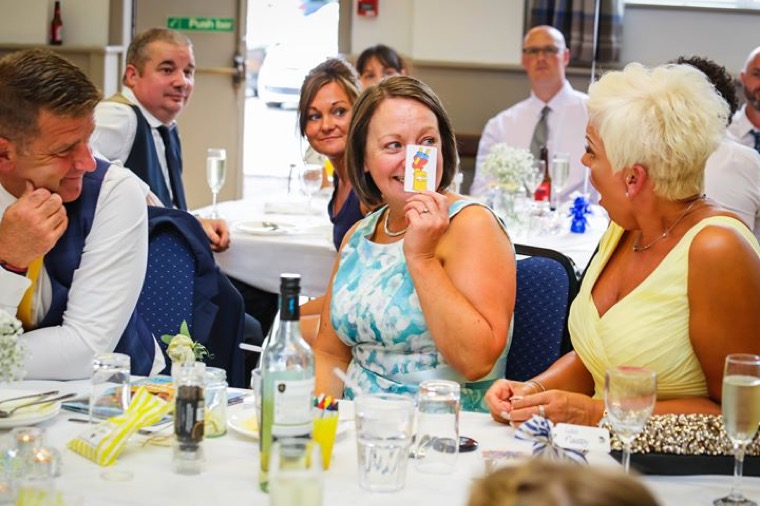 Guests reacting during a performance